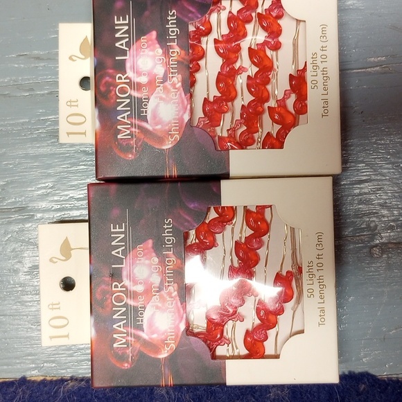 2 sets.  Manor Lane Pink Flamingo Shimmer LED Flexible String Lights. NEW - Picture 1 of 5